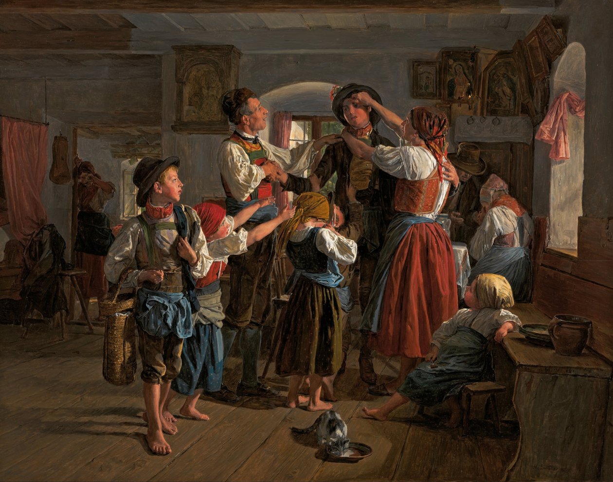 Rozloučení brance od Ferdinand Georg Waldmuller