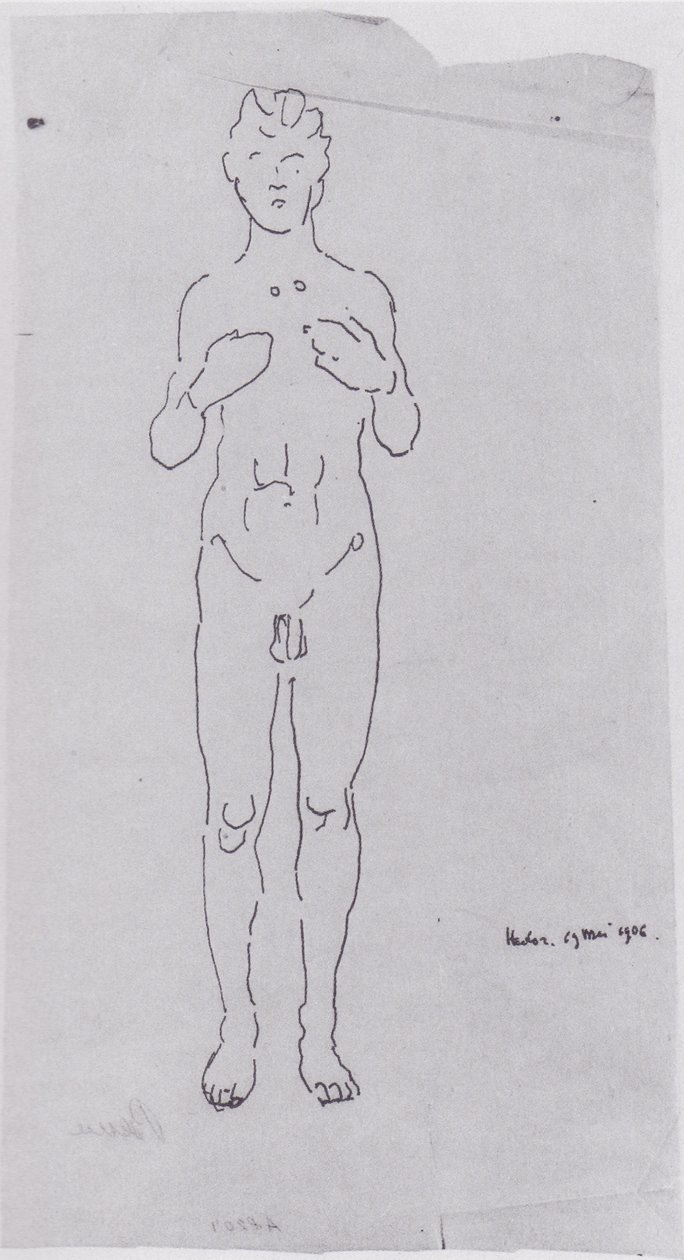 Studie obrázku pro pohled do nekonečna IIIn. od Ferdinand Hodler