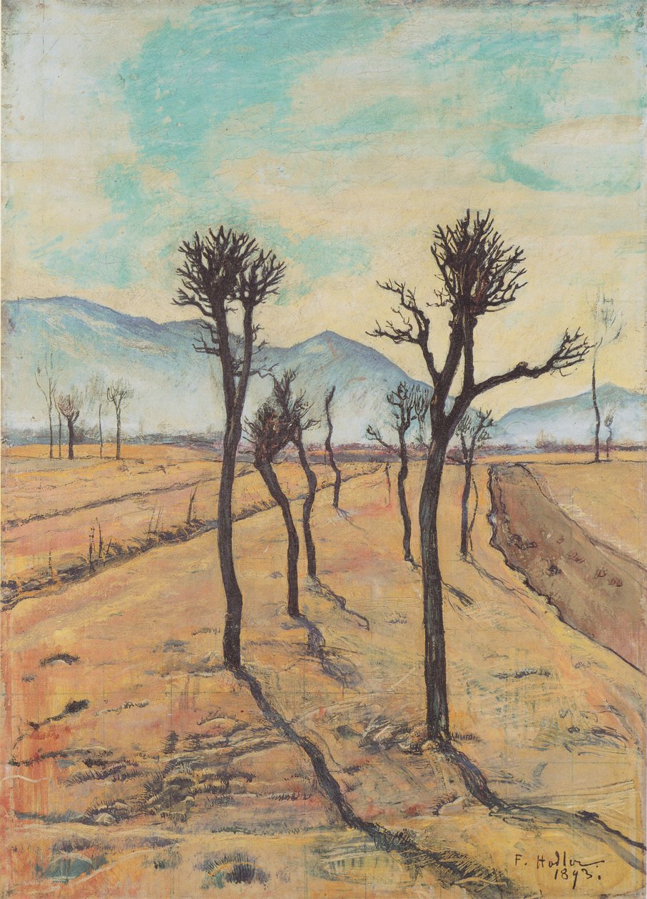 Holé stromy v Ticinu od Ferdinand Hodler