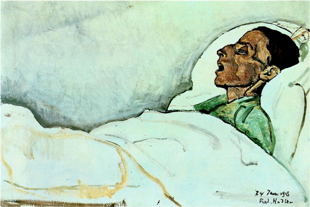 Valentine Gode-Darel den před její smrtí od Ferdinand Hodler