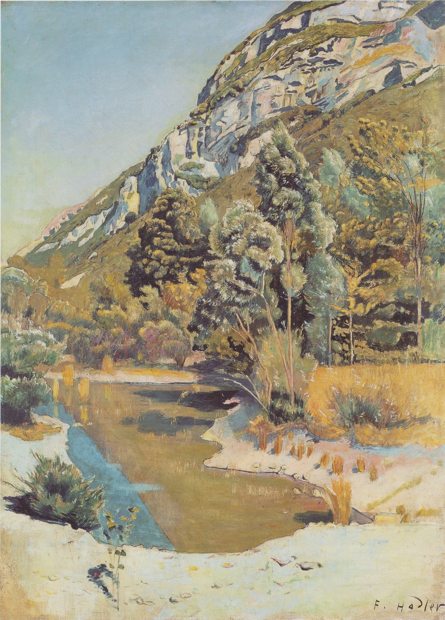 Am Fuss of the Petit Salève od Ferdinand Hodler