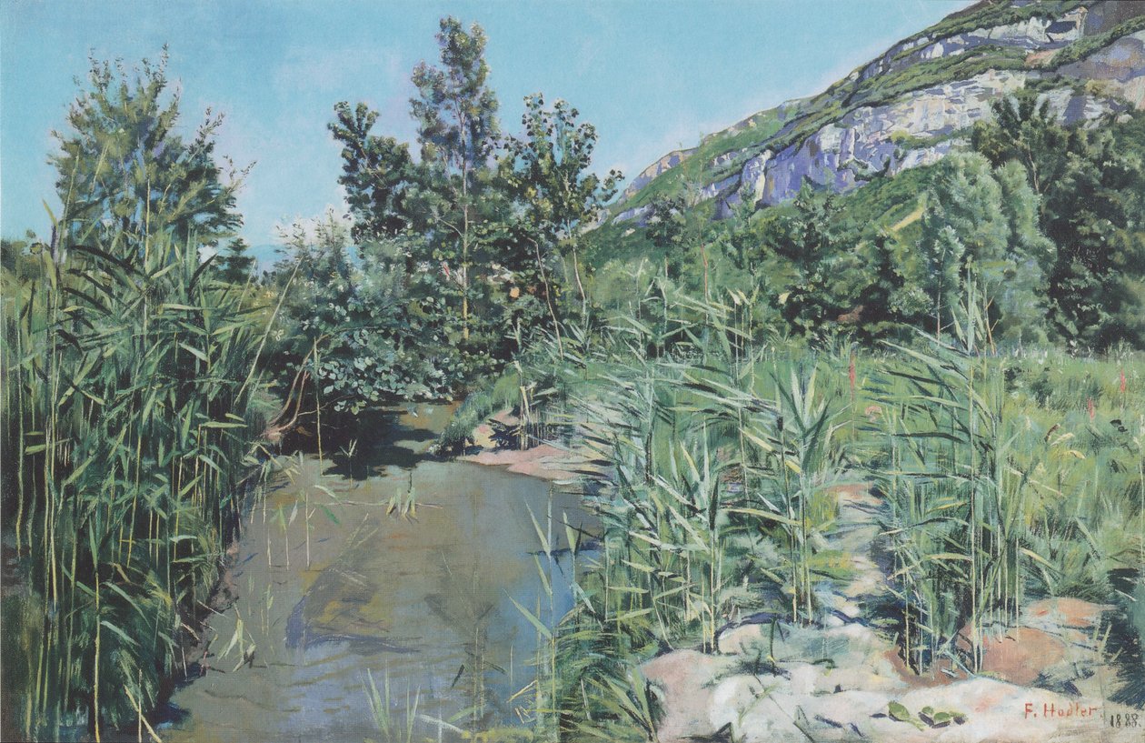 Am Fuss des Salève od Ferdinand Hodler
