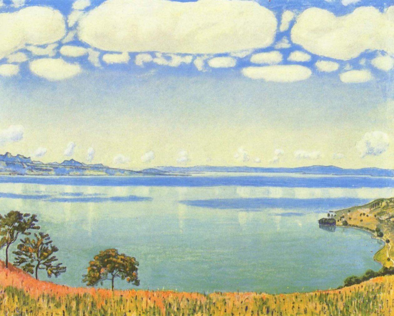 Ženevské jezero z Chexbres od Ferdinand Hodler