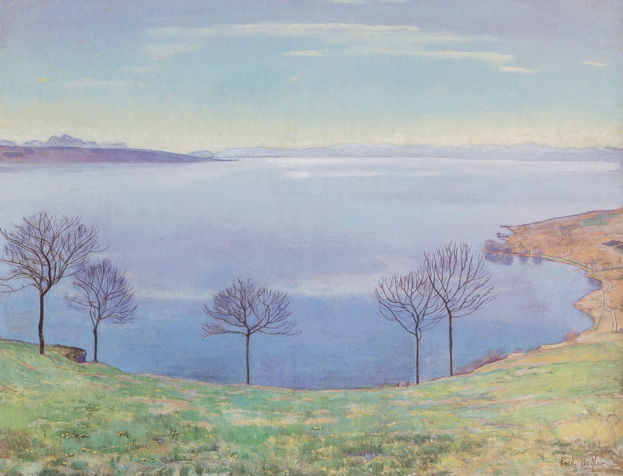 Ženevské jezero z Chexbres od Ferdinand Hodler