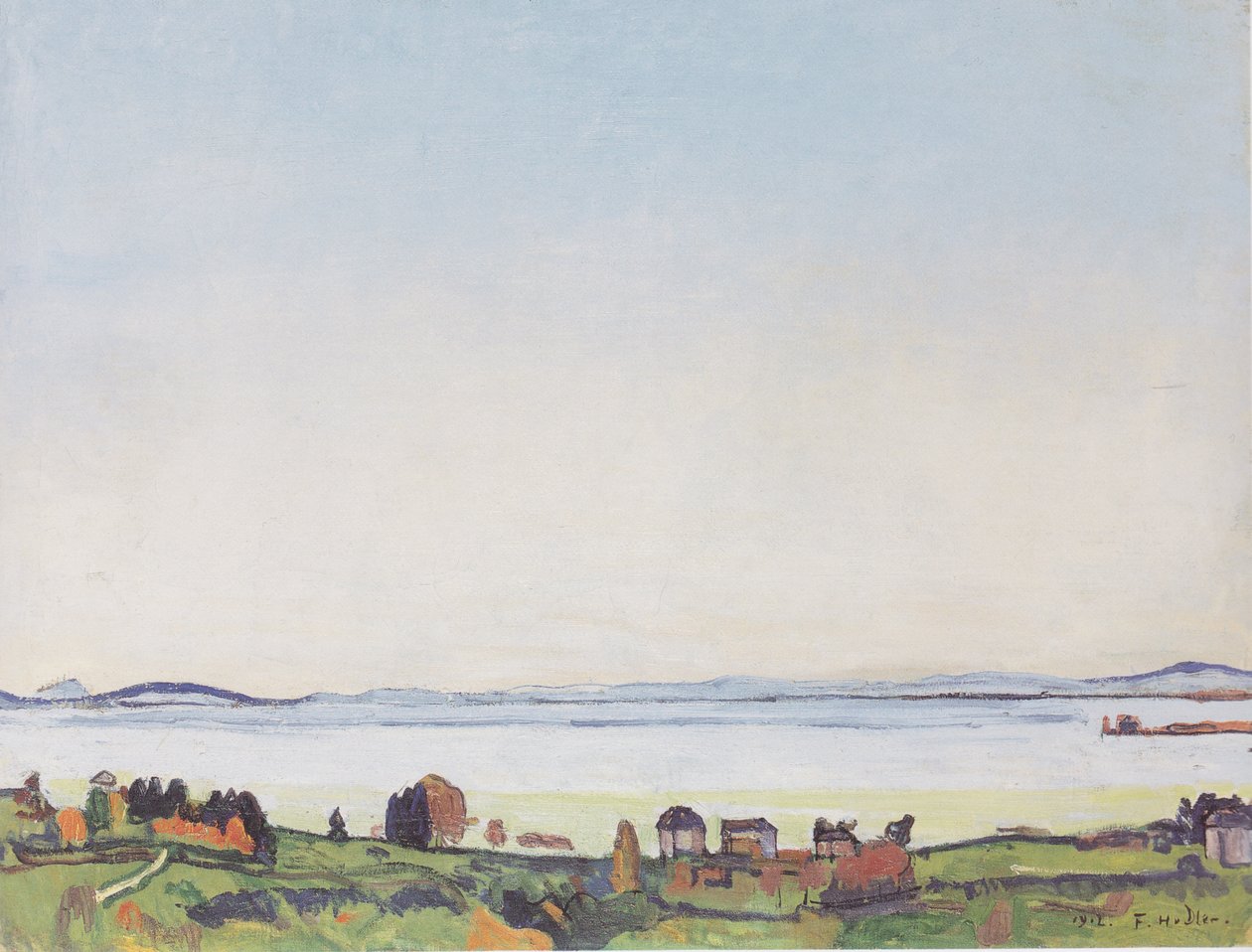 Ženevské jezero z Lausanne od Ferdinand Hodler