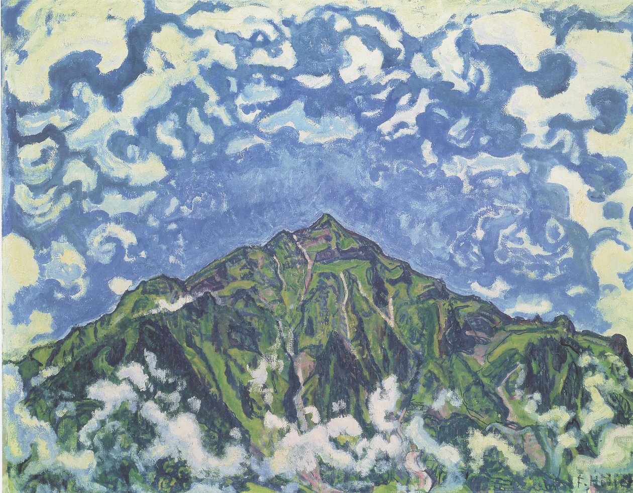 Kýchnutí od Ferdinand Hodler