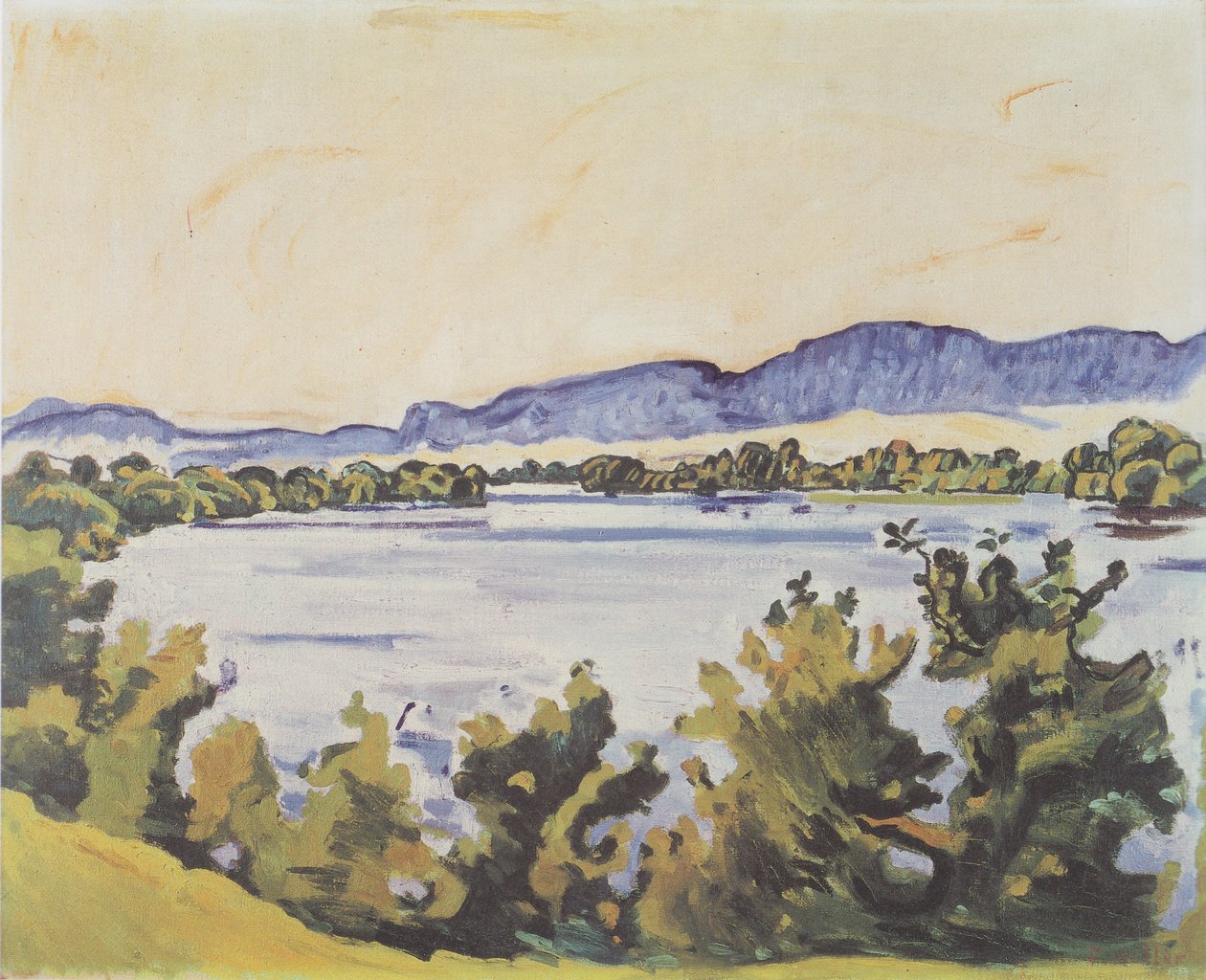Aare poblíž Solothurn od Ferdinand Hodler