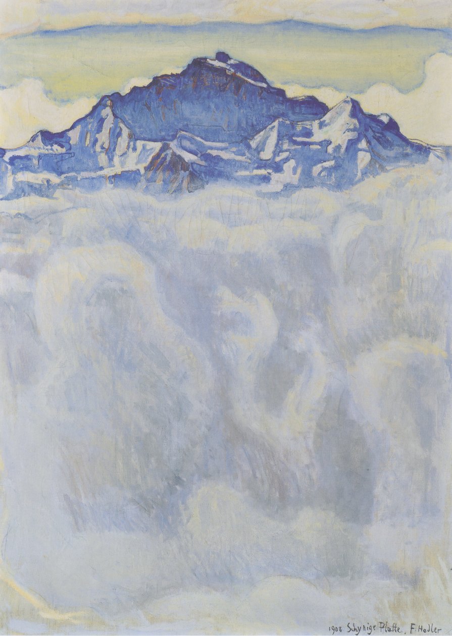 Panna nad mořem mlhy od Ferdinand Hodler