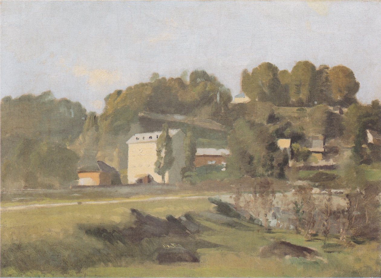 Mlýn Sousterre u Ženevy od Ferdinand Hodler