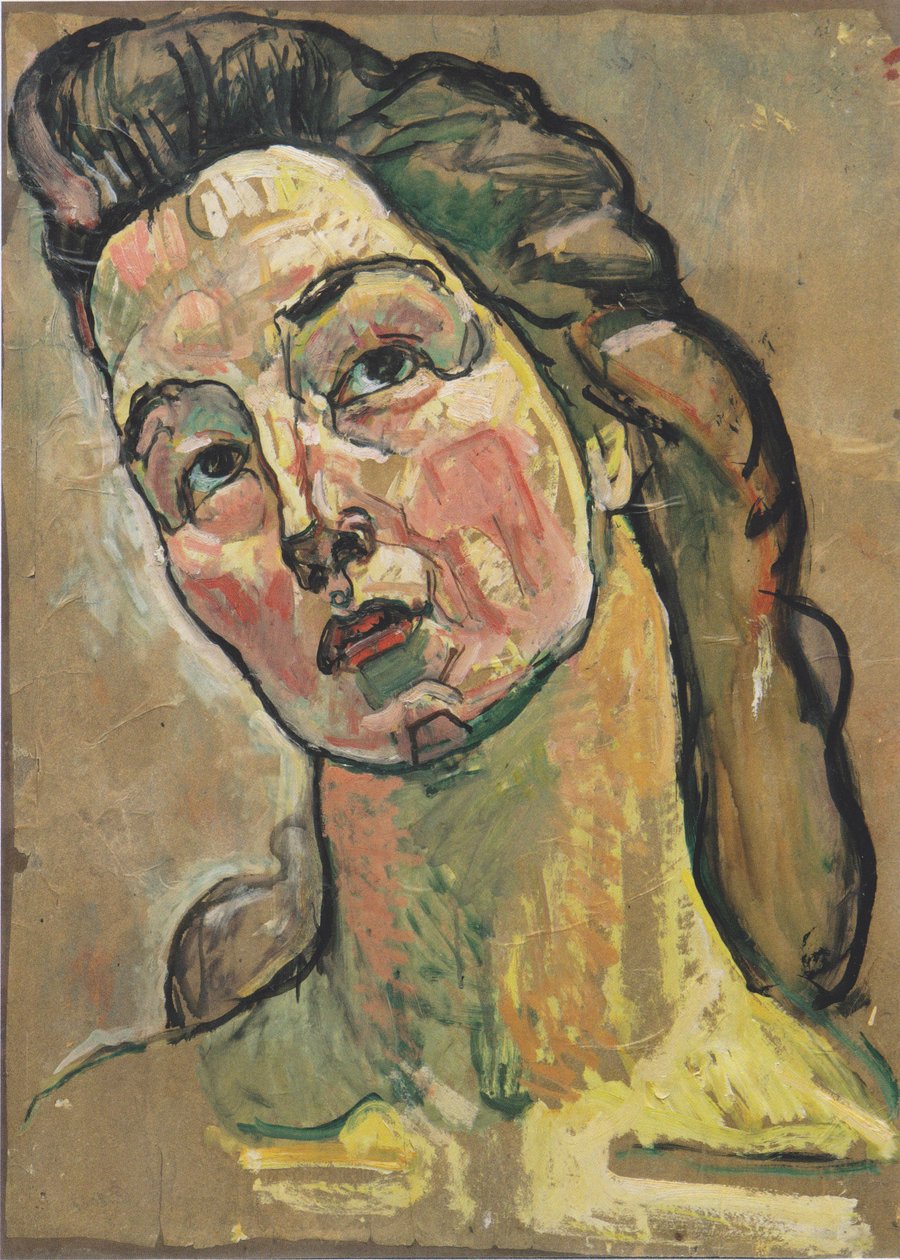 Portrétní studie pro „Pohled do nekonečna“ od Ferdinand Hodler