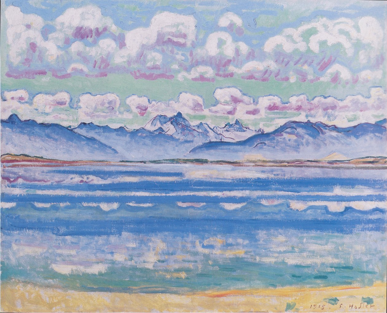 Weisshorn z Montany od Ferdinand Hodler
