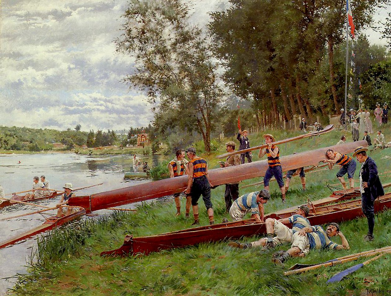 Kanoistika na Marně, 1899 od Ferdinand Joseph Guildry