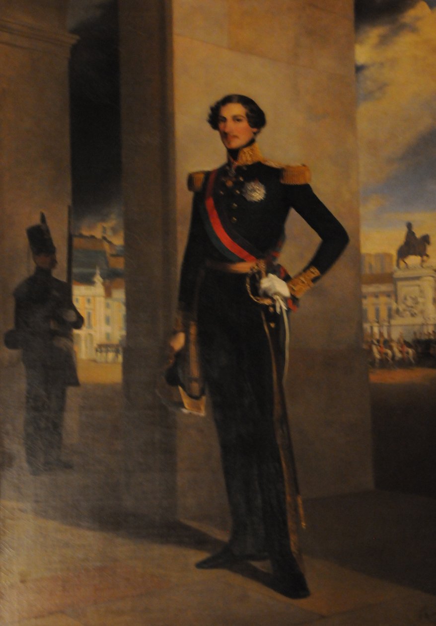 D. Fernando v interiéru Národního paláce Ajuda, Lisabon, Portugalsko od Ferdinand Krumholz