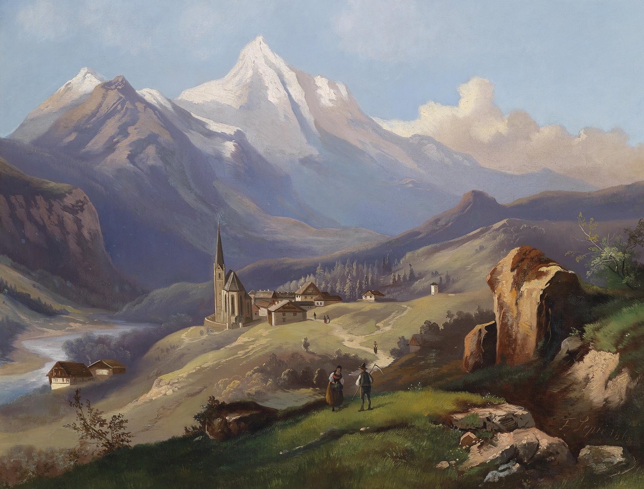 Pohled na Heiligenblut od Ferdinand Lepie