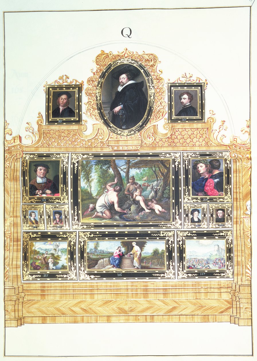 Kniha I f.Q Malovaný inventář sbírky císaře Karla VI. ve vídeňském Stallburgu, 1720-30 (wc) od Ferdinand Storffer or Astorffer