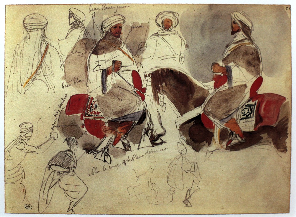 Maroko od Ferdinand Victor Eugene Delacroix