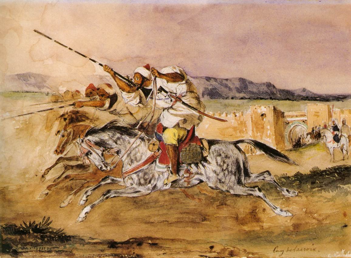 Arabská fantazie od Ferdinand Victor Eugene Delacroix