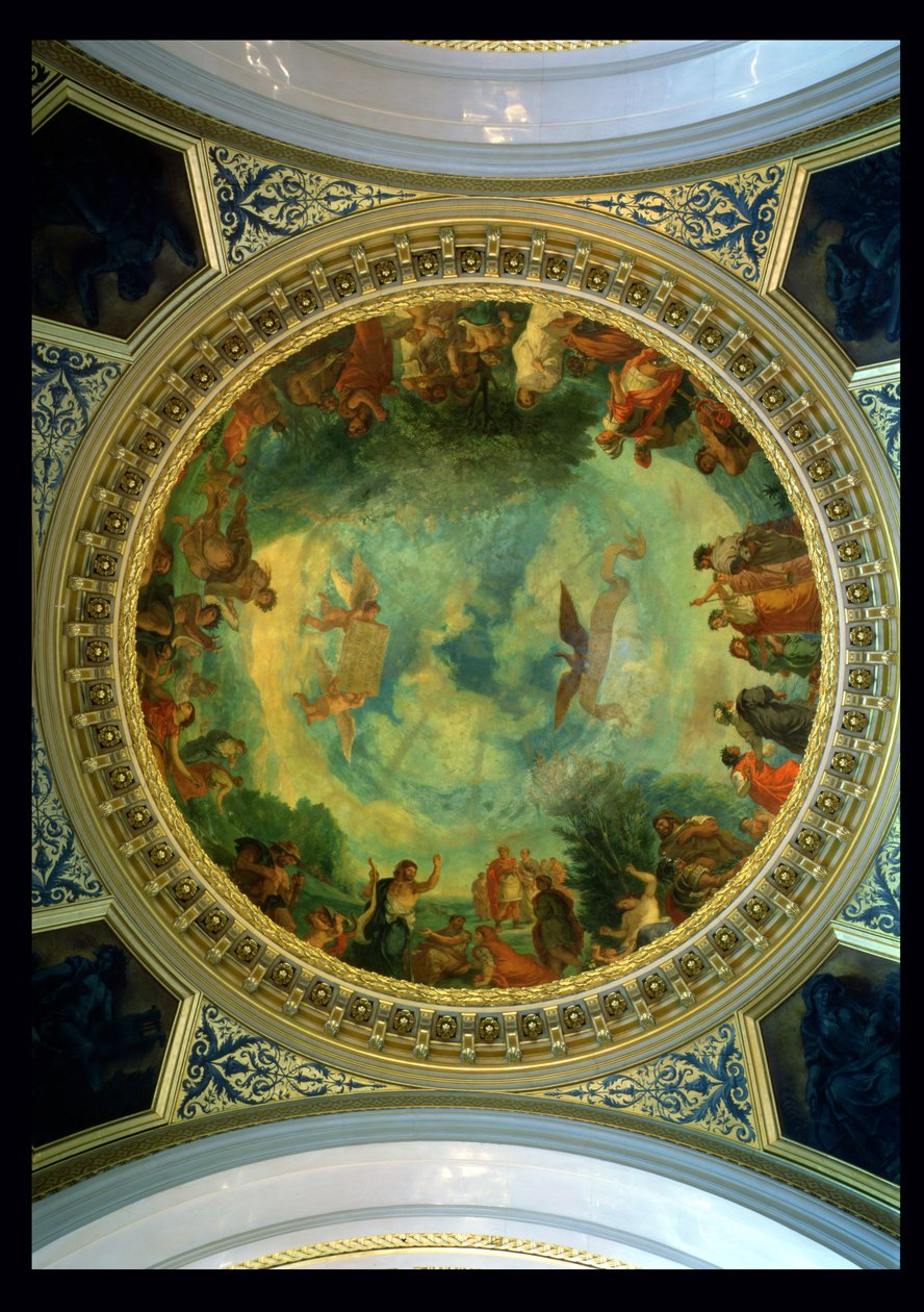 Aurora, nástropní malba možná z knihovny, kolem 1845-47 od Ferdinand Victor Eugene Delacroix