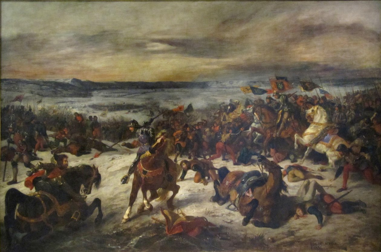 Bitva u Nancy od Ferdinand Victor Eugene Delacroix