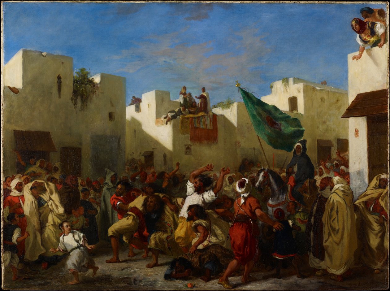 Fanatici z Tangeru, kolem 1837-38 od Ferdinand Victor Eugene Delacroix