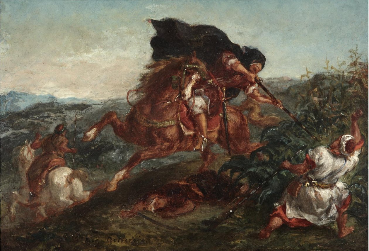 Boj od Ferdinand Victor Eugene Delacroix