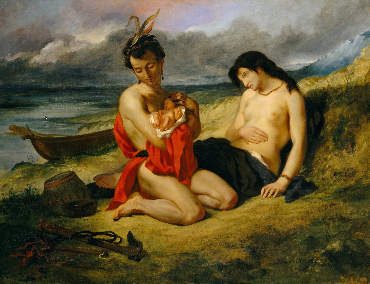 Natchez od Ferdinand Victor Eugene Delacroix