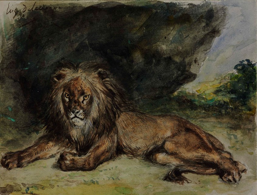 Lev od Ferdinand Victor Eugene Delacroix