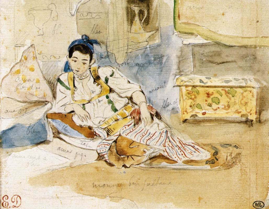 Mounay ben Sultan od Ferdinand Victor Eugene Delacroix