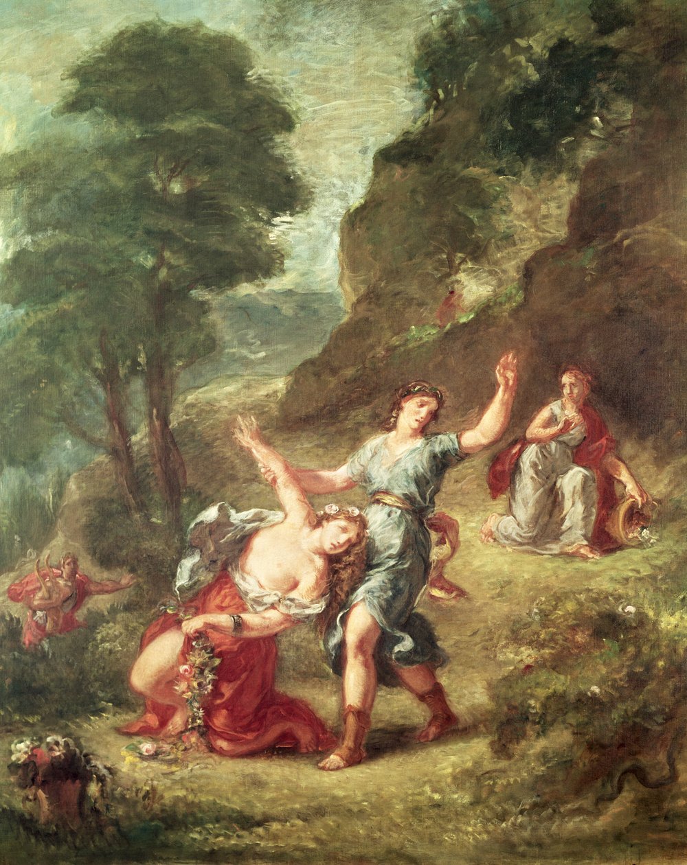 Orfeus a Eurydika, Jaro ze série Čtvero ročních období, 1862 od Ferdinand Victor Eugene Delacroix