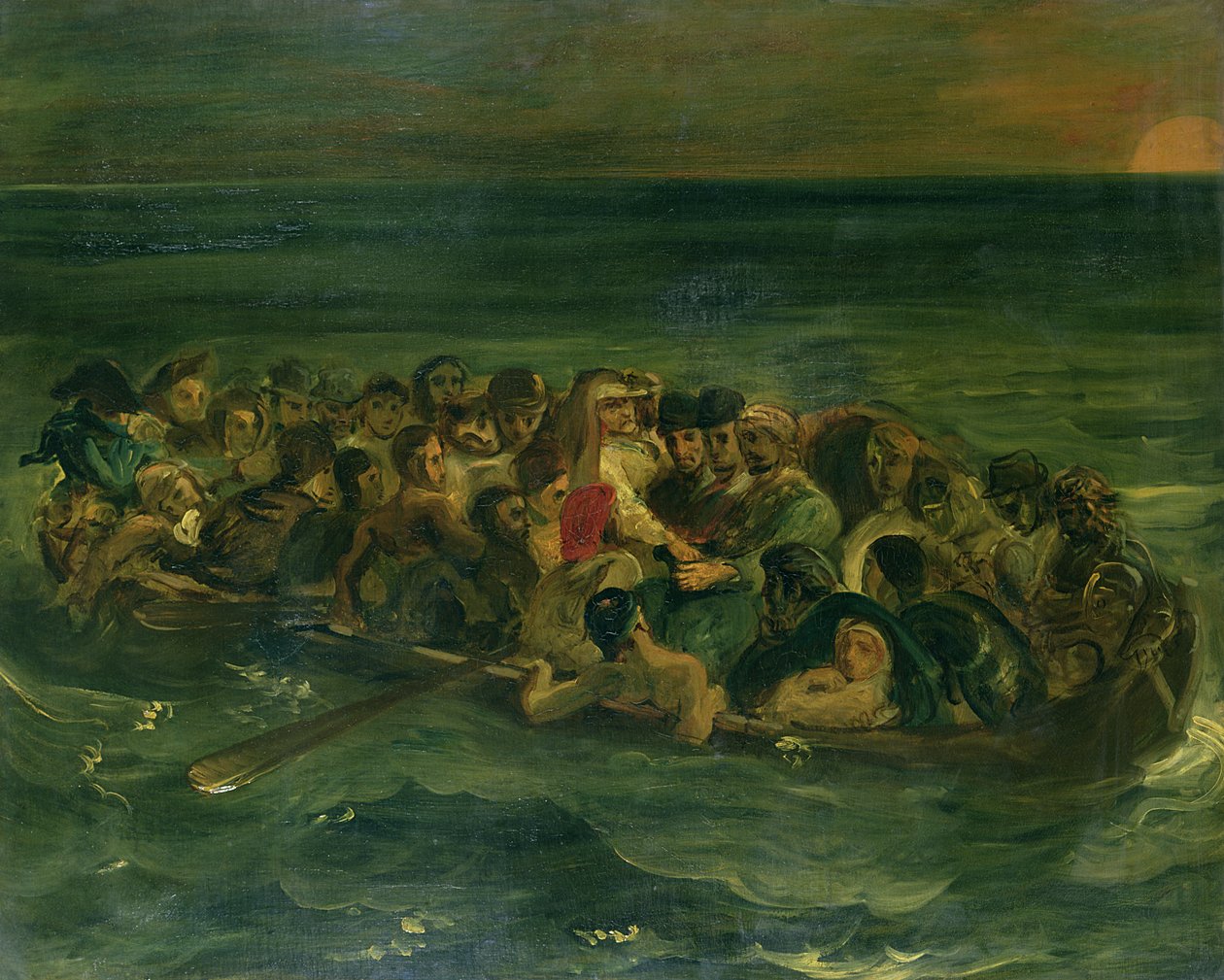 Skica ke ztroskotání Dona Juana, 1839 (viz také 182426) od Ferdinand Victor Eugene Delacroix