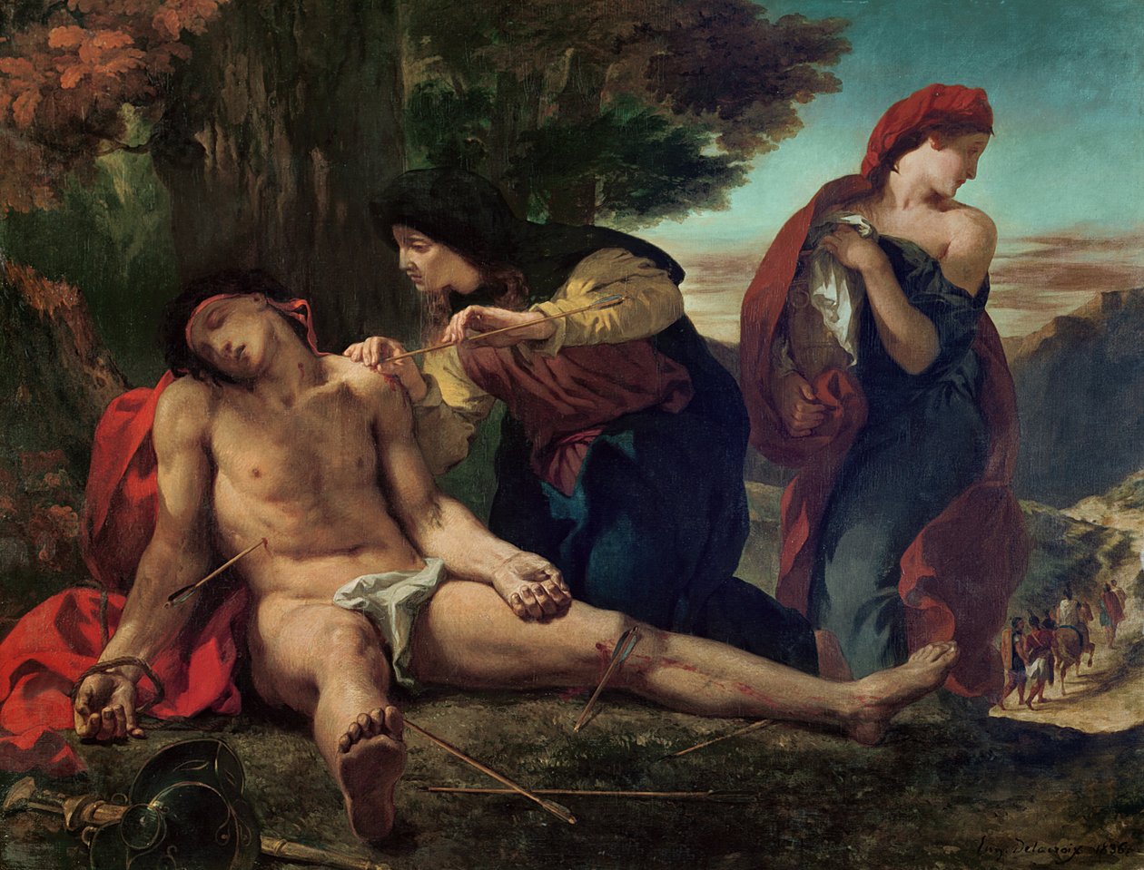 Svatý Šebestián, 1836 od Ferdinand Victor Eugene Delacroix