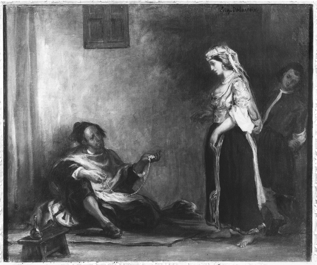 Arabský kupec od Ferdinand Victor Eugene Delacroix