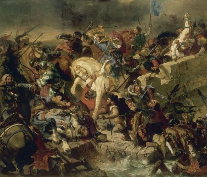 Bitva u Taillebourgu od Ferdinand Victor Eugene Delacroix