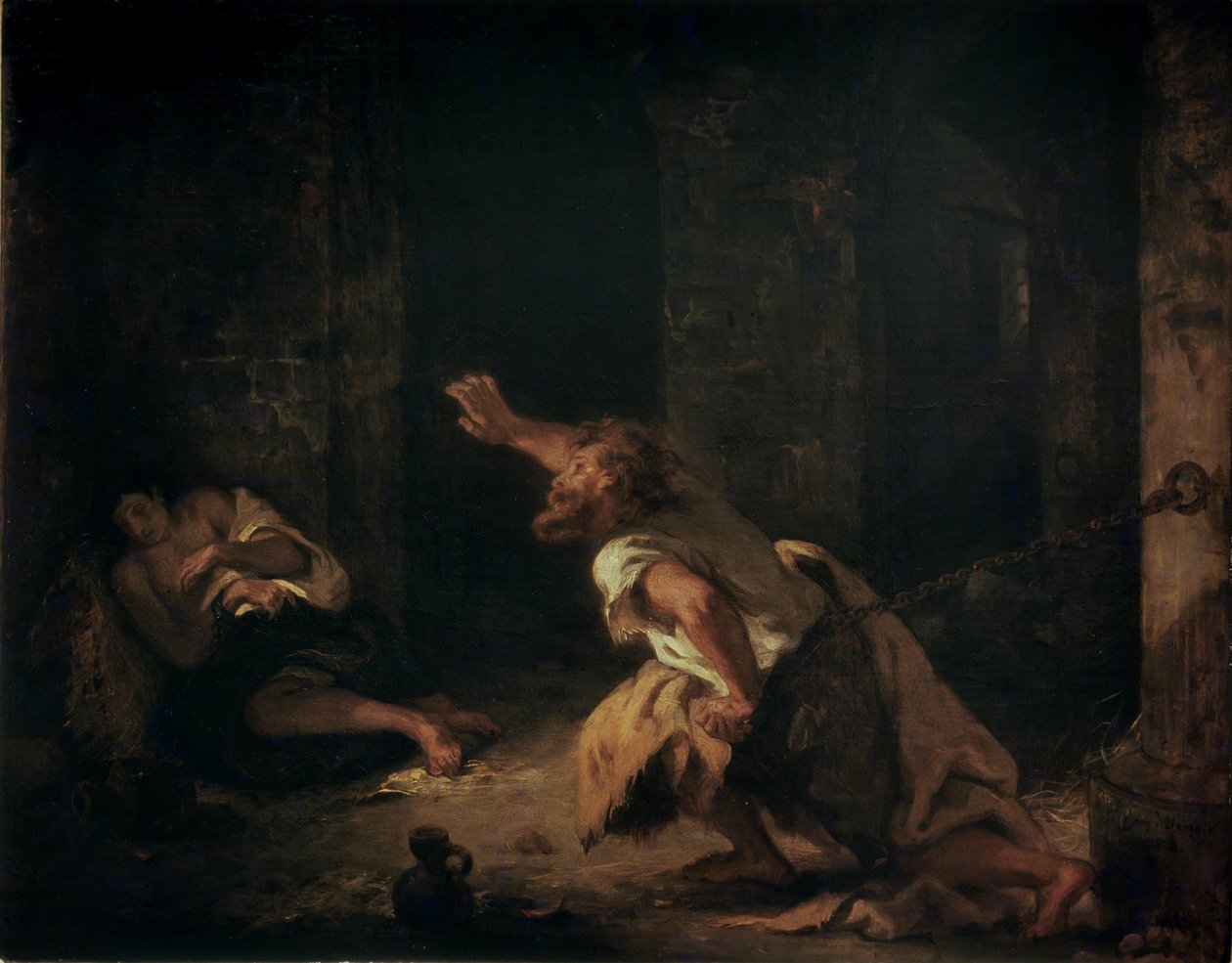 Vězeň z Chillonu, 1834 od Ferdinand Victor Eugene Delacroix