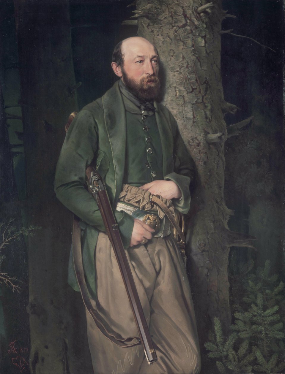 Královský saský lesní inspektor Carl Ludwig von Schönberg od Louis Ferdinand von Rayski