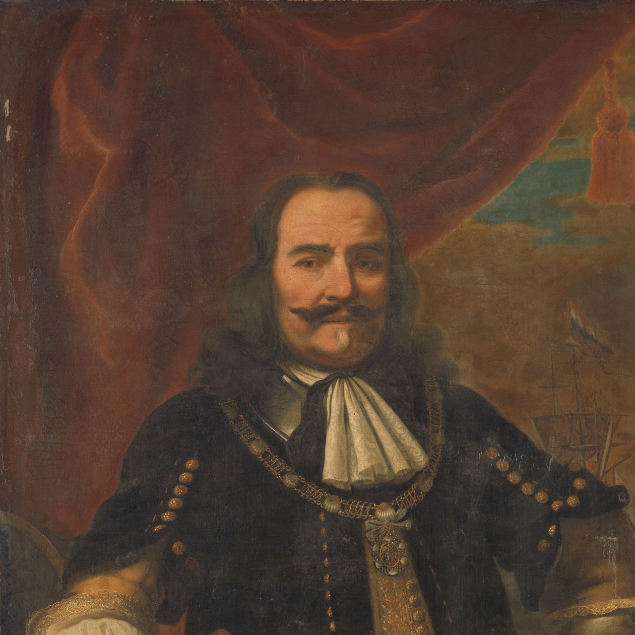 Michiel Adriaensz de Ruyter (1607-1676), poručík admirál od Ferdinand Bol (copy after)