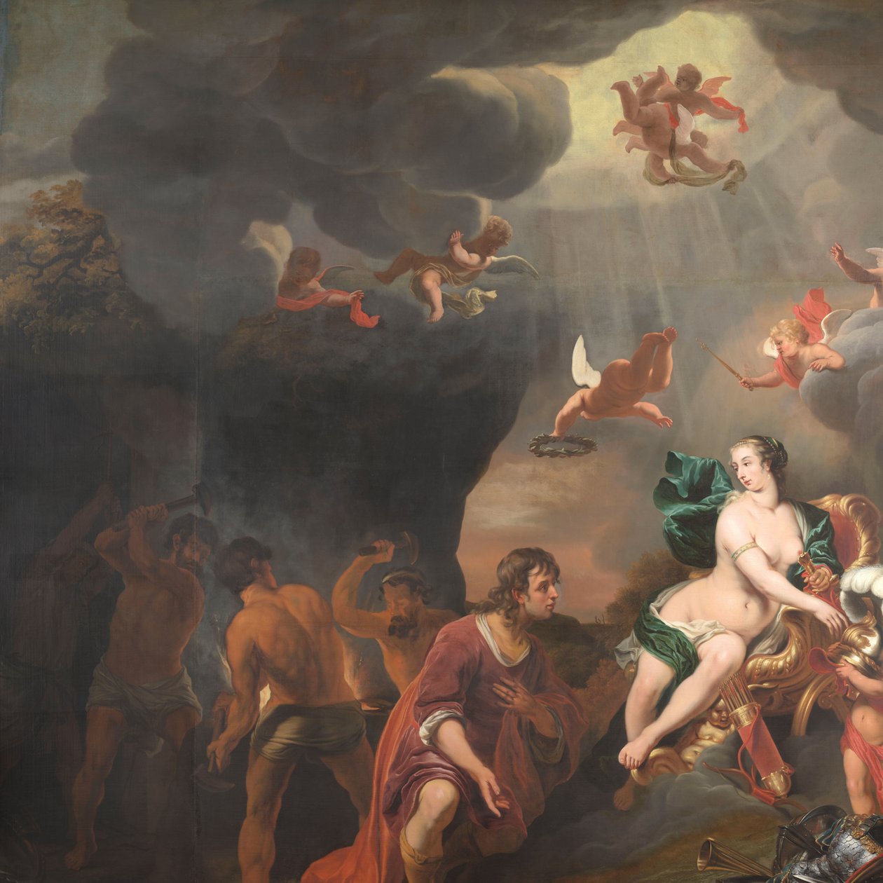 Aeneas obdrží novou sadu brnění z Venuše od Ferdinand Bol
