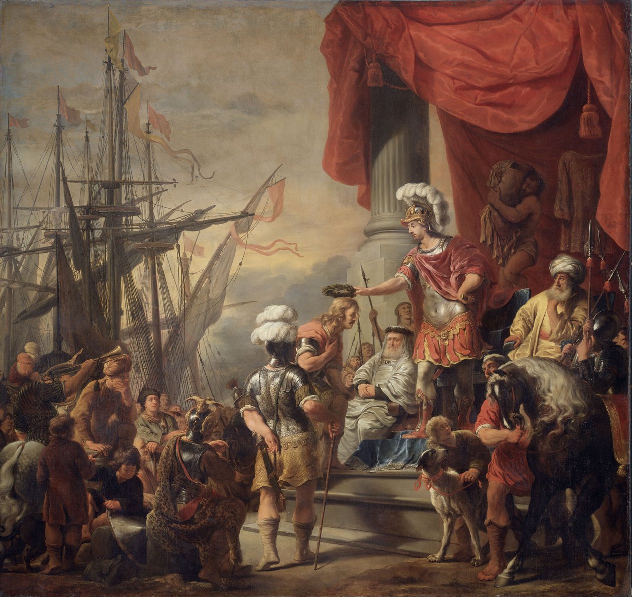 Aeneas na dvoře Latinus od Ferdinand Bol