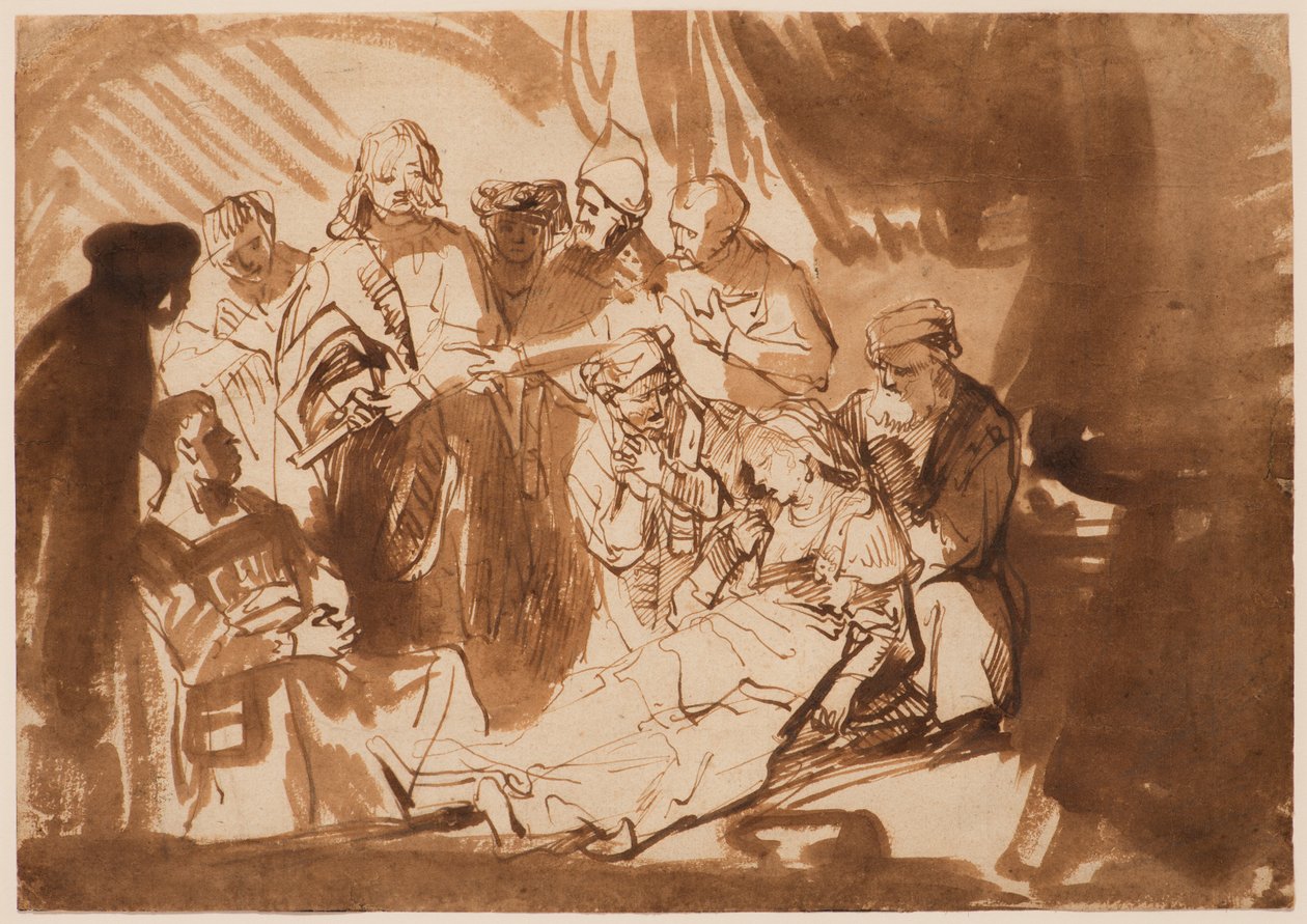 Christus und die Tochter des Jairus od Ferdinand Bol