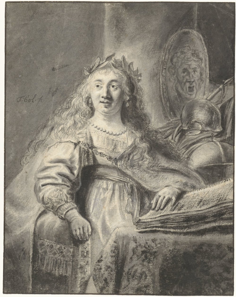 Minerva ve své pracovně od Ferdinand Bol