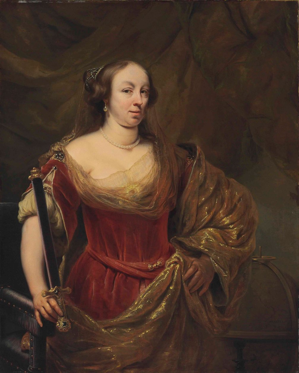 Polsky: Portrait królowej Ludwiki Marii Gonzagi de Nevers Portrét Marie Louisy Gonzagy de Nevers od Ferdinand Bol