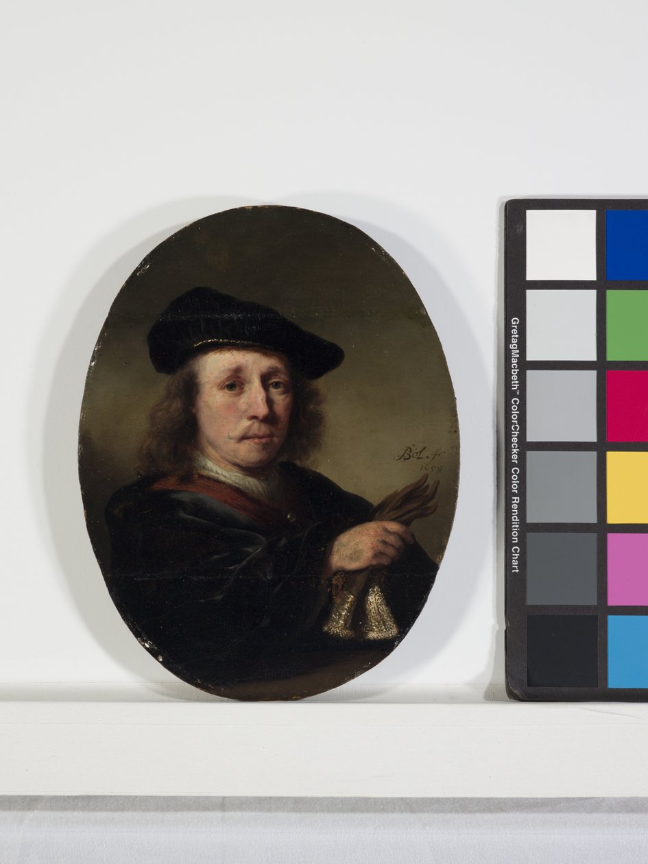 Portrét muže (olej na dřevě) od Ferdinand Bol