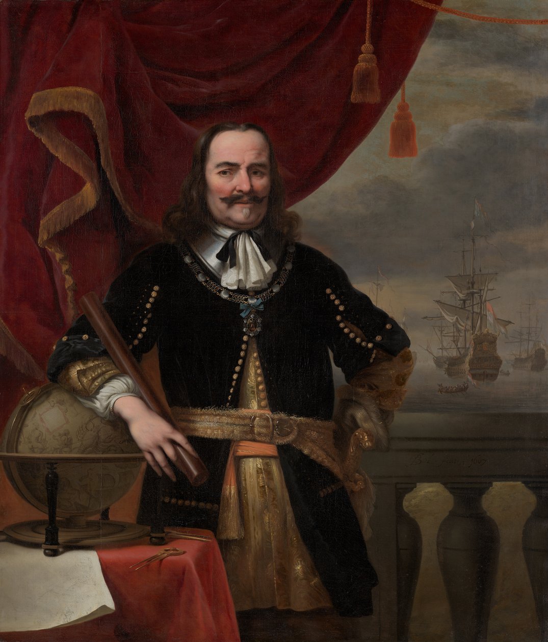 Portrét Michiela de Ruytera (1607-1676) od Ferdinand Bol