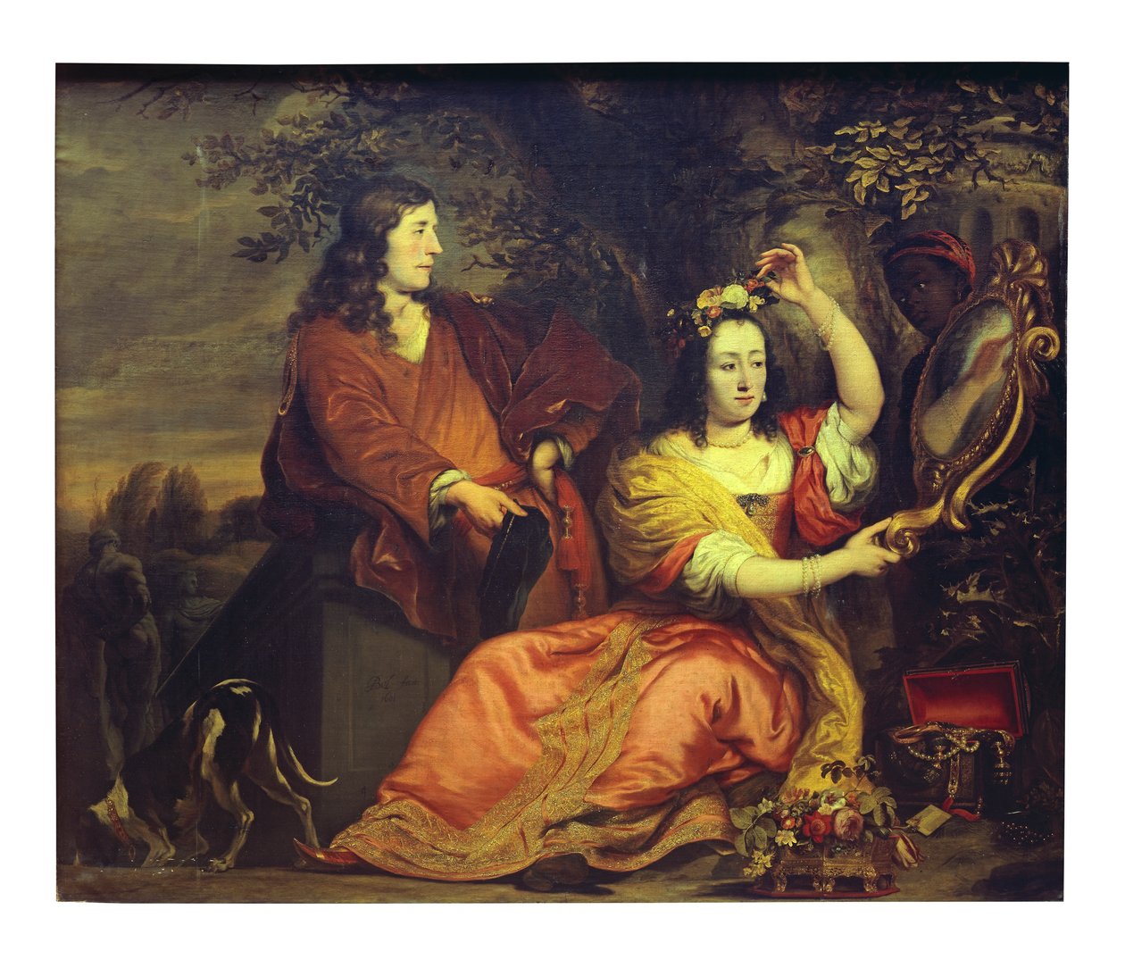 Portrét Pietera de la Court a jeho manželky (olej na plátně) od Ferdinand Bol