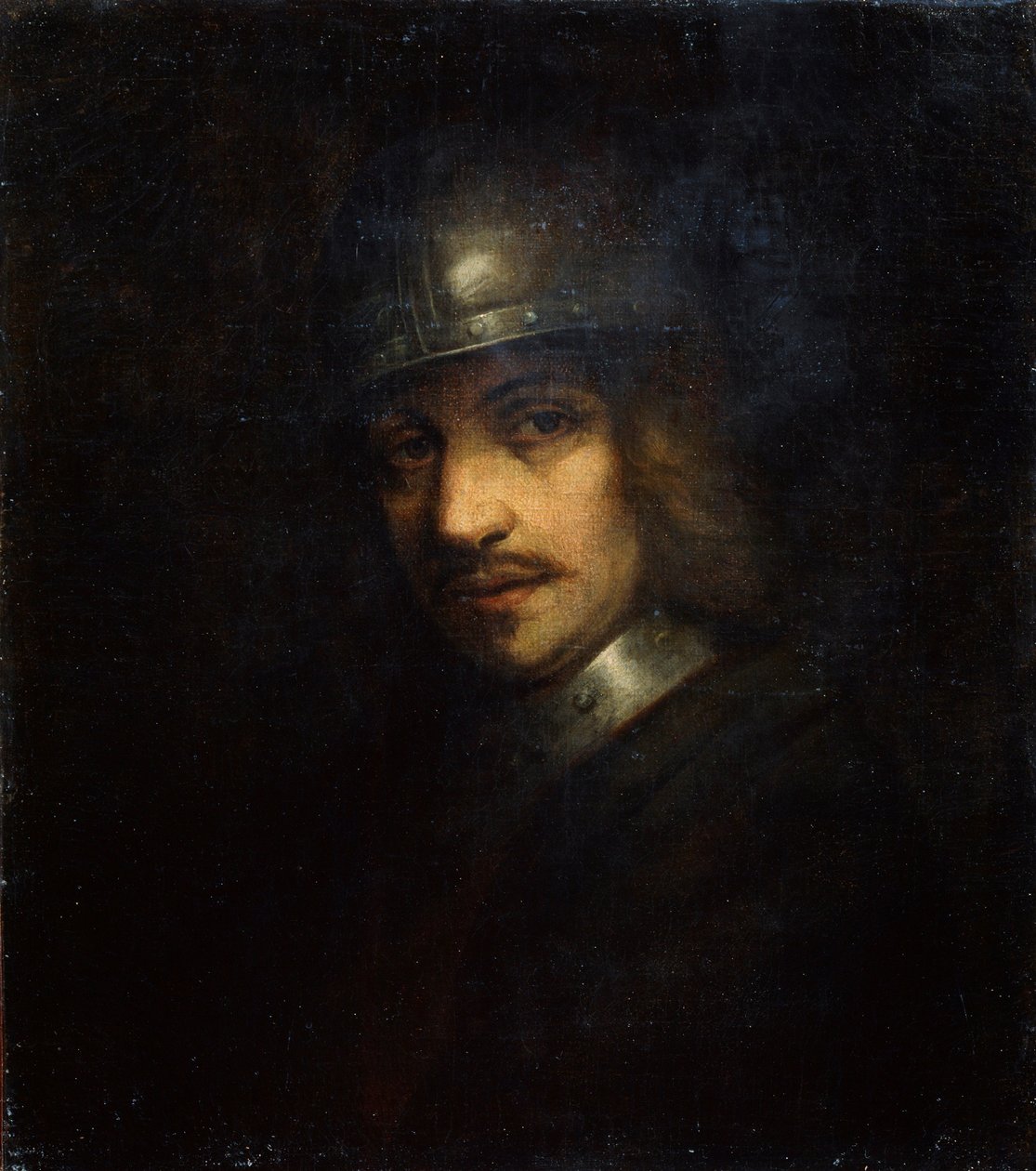 Portrét muže s přilbou, 17. století od Ferdinand Bol