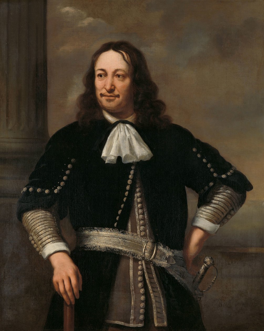 Portrét námořního důstojníka, pravděpodobně viceadmirál Aert van Nes (1626-1693) od Ferdinand Bol
