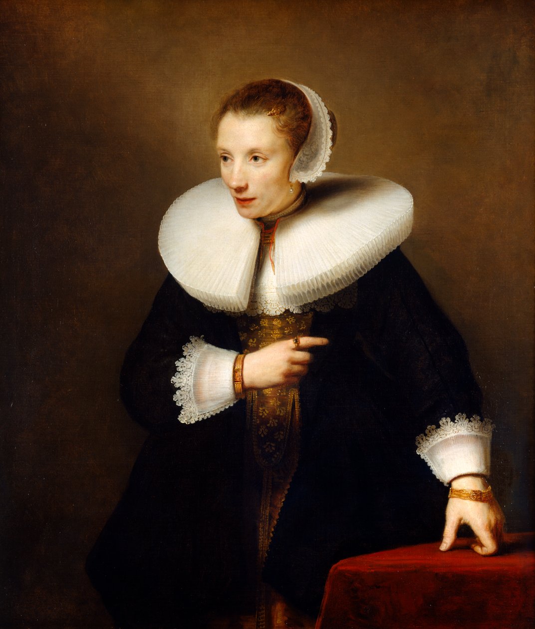 Portrét neznámé ženy, cca 1642-44 (olej na plátně) od Ferdinand Bol