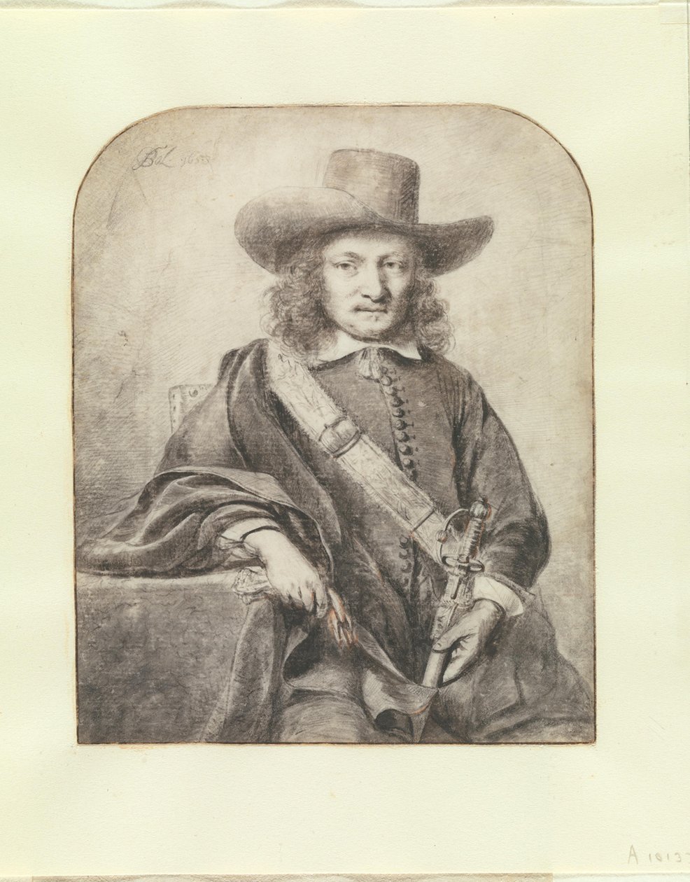 Portrét důstojníka z Goudy od Ferdinand Bol