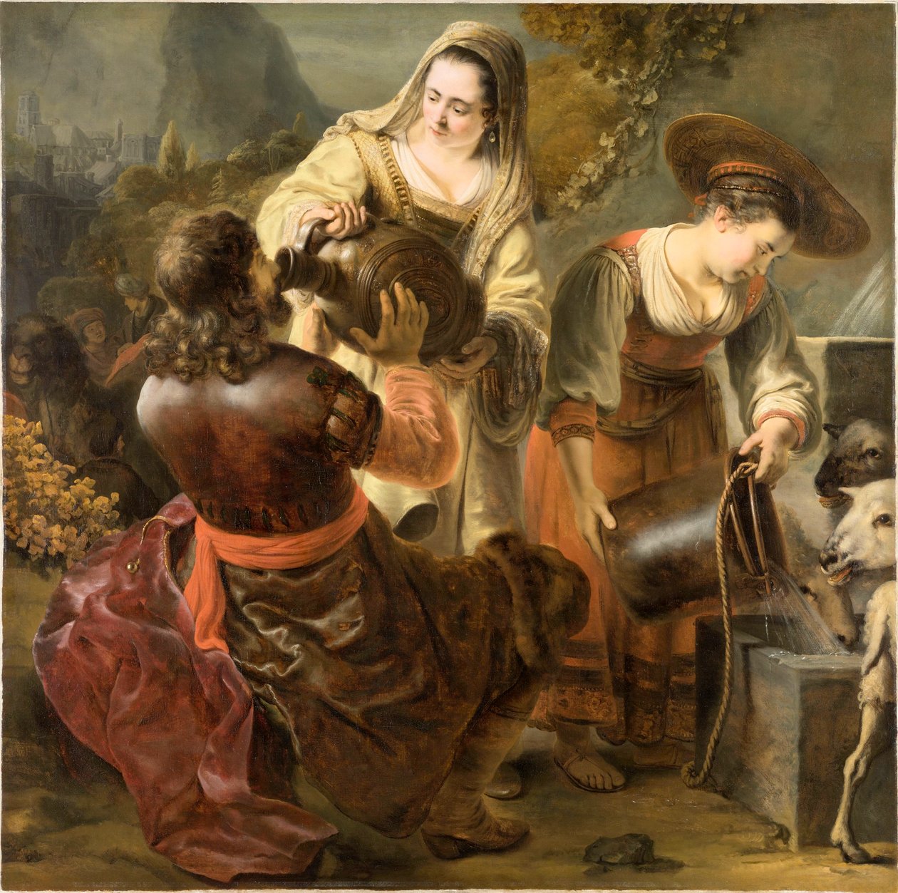 Rebecca a Eliezer u studny, c. 1645. od Ferdinand Bol