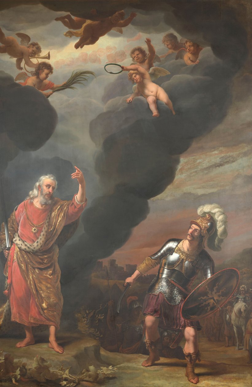 Kapitán Boží armády se zjevuje Joshuovi od Ferdinand Bol